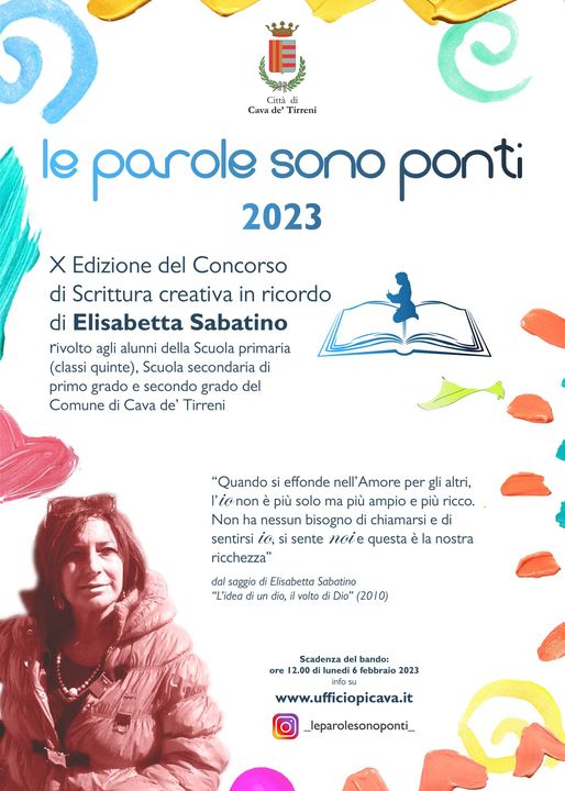 frase del bando di concorso 2023 scelta dal libro di Elisabetta Sabatino