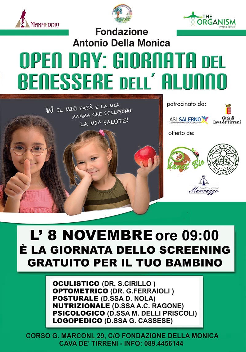 locandina open day alunno cava 